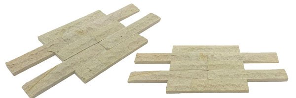 Chipped Bali White Palimanan Tiles 6x2