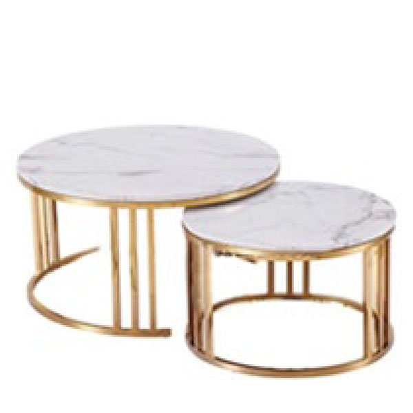Metallic Coffee Table Set